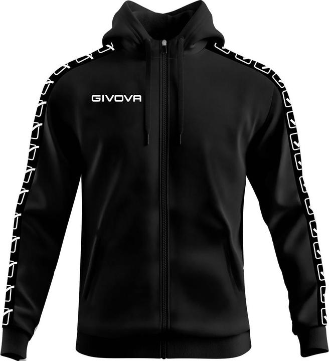 Produktbild Givova Sweatshirt mit Kapuze Streifen Full Zip (S)