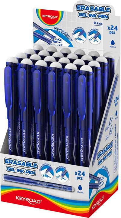 Produktbild Keyroad Löschbarer Stift, 0,7mm, blau, Display (Blau)
