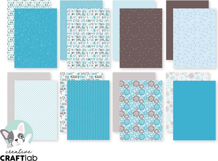 Image du produit art by marlene Papier à dessin "Snowflake kisses" Friendz (170 g/m², 24 x)