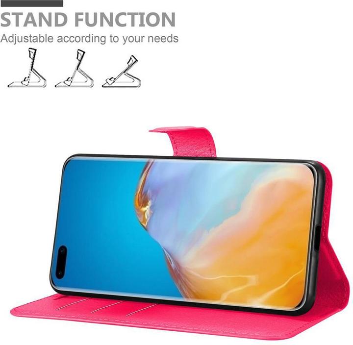 Actual product image Cadorabo Book with stand function cover (Huawei P40 Pro+)