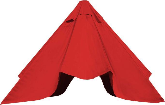 Actual product image Swisshandel24 Cover for gastronomy parasol HWC-D20, parasol cover replacement cover, 5x5m (ø7,2m) polyester - (4.90 m)