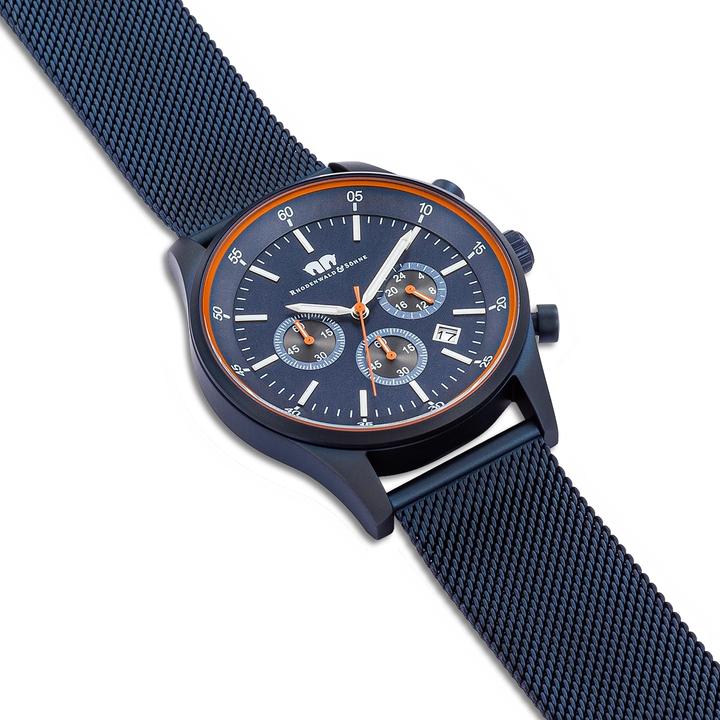 Actual product image Men Chronograph Goodwill Stainless Steel Blue - 26527 (Chronograph, 43 mm)