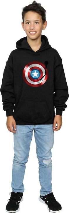 Actual product image Boys Captain America Turntable Hoodie (116)