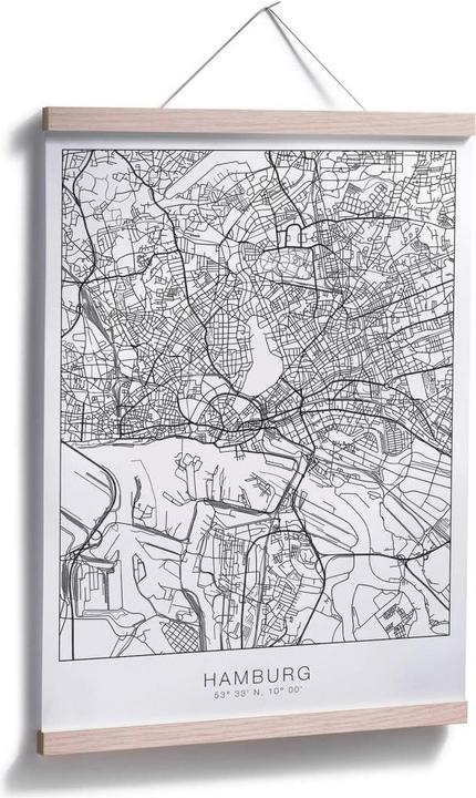 Immagine prodotto Trenddeko Mappa della città di Amburgo (24 x 30 cm)