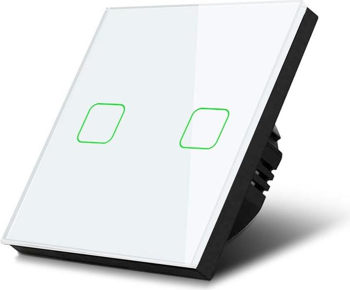 Actual product image Maclean Touch Changeover Switch Light Switch Cross Switch Wall Switch Stair Switch with Colour Change LED H