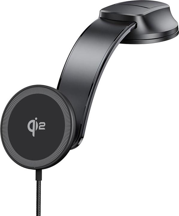 Immagine prodotto Duzzona Caricabatterie da auto V4 Qi2 15W MagSafe Wireless - Nero (15 W)