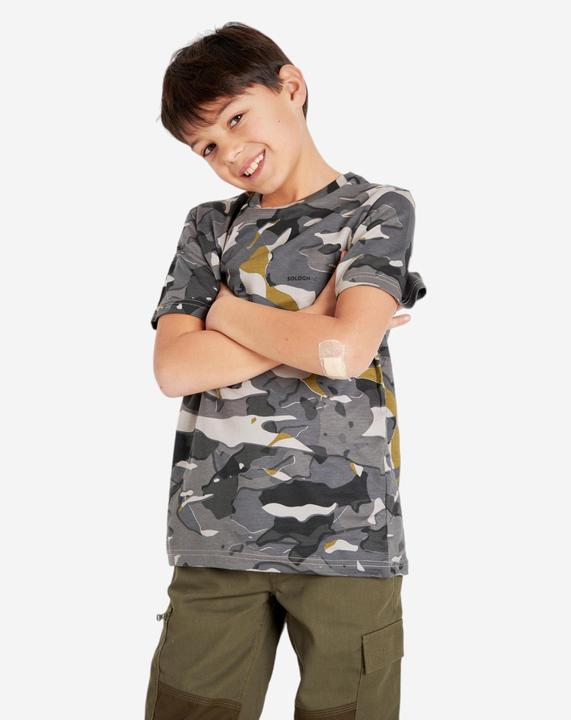 Image du produit Solognac T-shirt enfants camouflage WOODLAND gris (12, 13, 14)