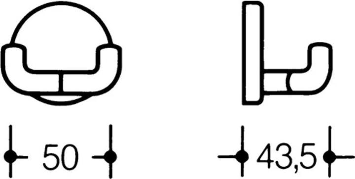 Actual product image Hewi Coat hook 477