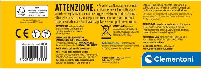 Etichetta energetica Clementoni Valigetta del Detective