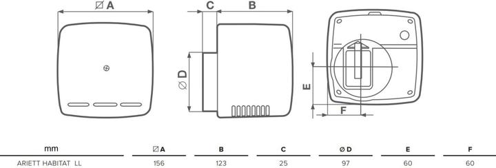 Produktbild Vortice Ariett Habitat LL 15/30