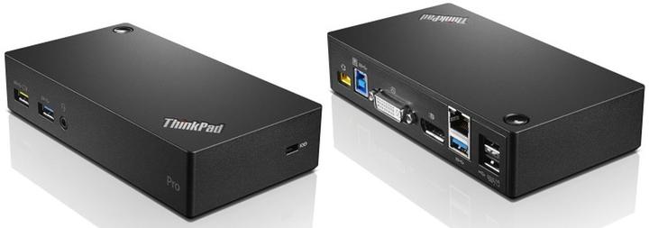 Image du produit Lenovo ThinkPad USB 3.0 Pro Dock - Station d'accueil - USB - DVI, DP - GigE - 45 Watt - It (USB-B, 10 Ports)