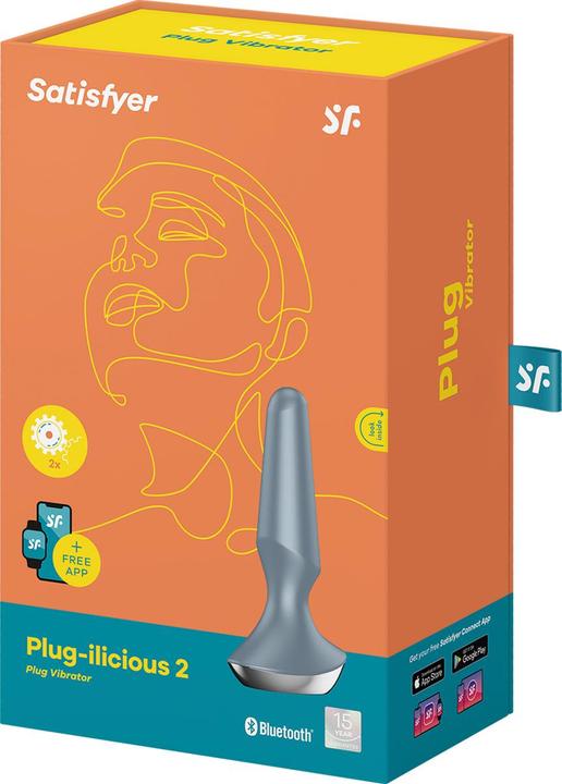 Produktbild Satisfyer Plug-ilicious 2 Plug Vibrator - Ice Blue