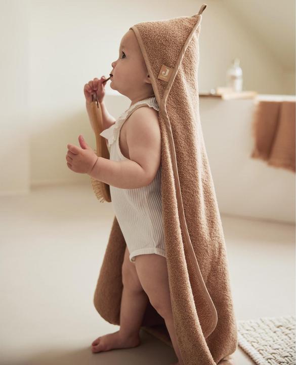 Actual product image Jollein Terry Biscuit baby hooded towel 75 x 75 cm