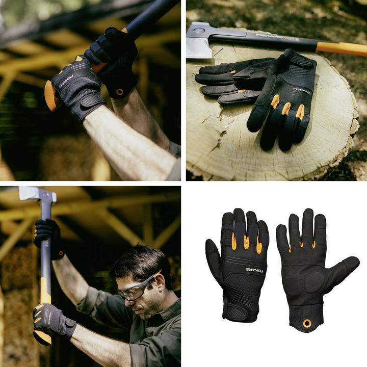 Actual product image Fiskars 1071129 Axe and tool glove, size 8 1 pair (8)