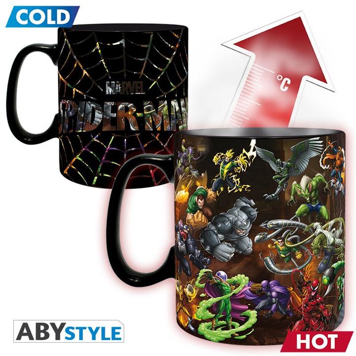 Image du produit ABYstyle Tazza Marvel Heat Change : Spider-Man Multiverse (ax2) (460 ml, 1 x)