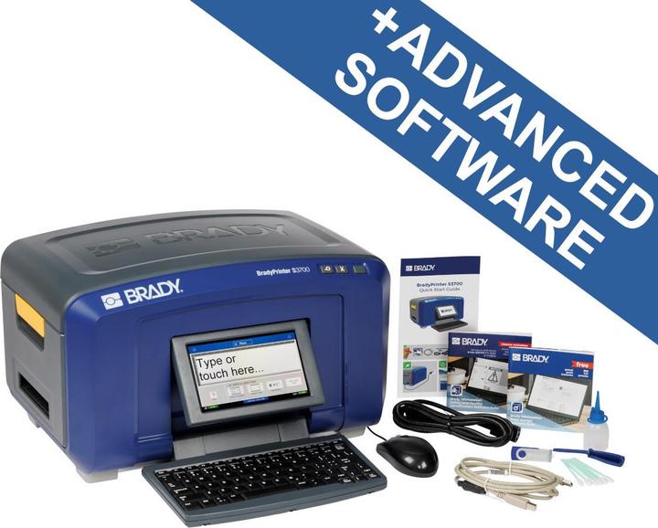Actual product image Brady S3700-QZ-SFIDS, S3700 Mono/Multicolour Sign & Label Printer with Keypad, Cutter
