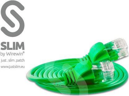 Actual product image Wirewin Slim patch cable: UTP, 3m, green (U/UTP, CAT6, 3 m)