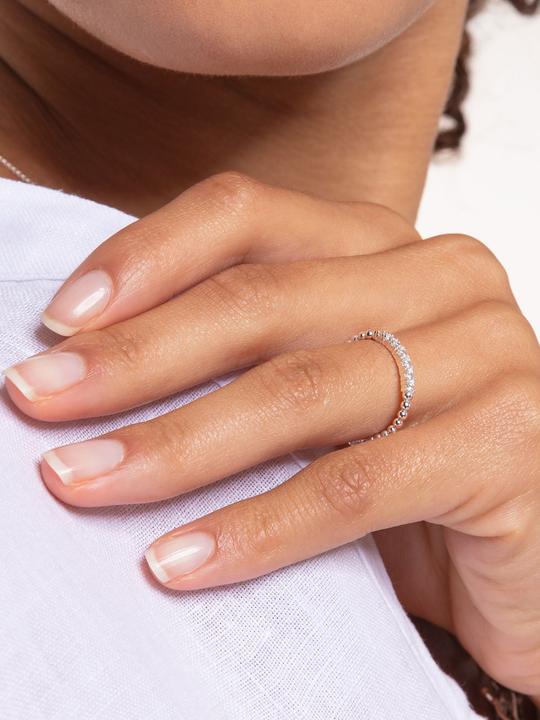 Immagine prodotto Thomas Sabo Palle dell'anello con pietre bianche argento (56, 925 Argento)