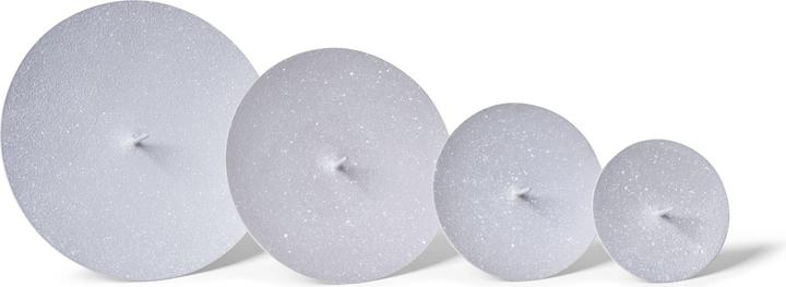 Produktbild Novaliv 4x Kerzenpick | mit Dorn 10 cm GRAU | Kerzenhalter für Adventskranz Kerzenpin (10 x 10 x 10 cm)