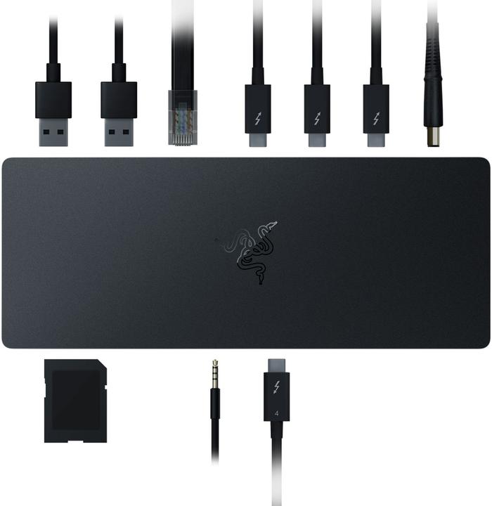 Actual product image Razer Thunderbolt 4 Dock (Thunderbolt, 9 Ports)