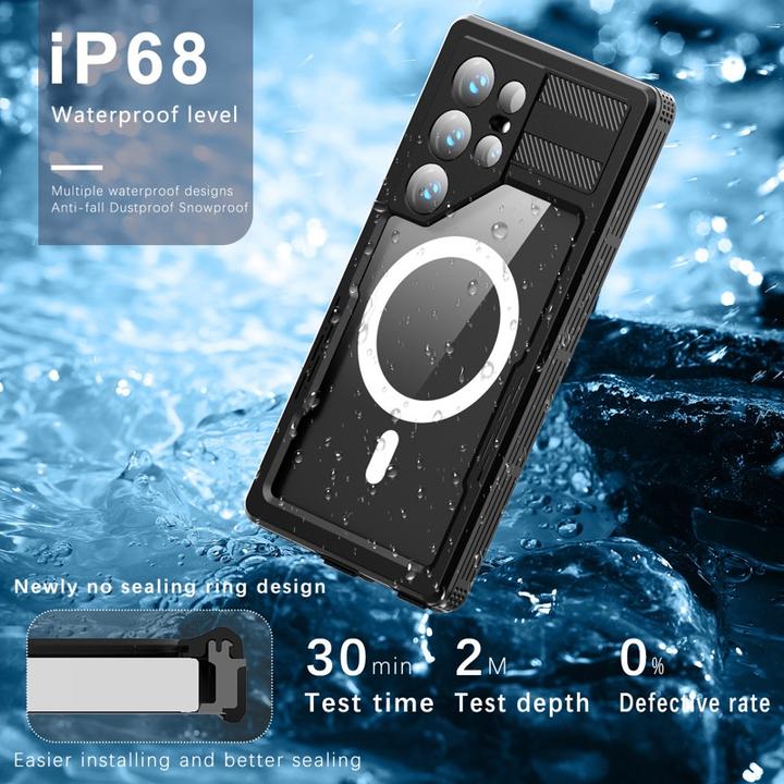 Image du produit Redpepper Samsung Galaxy S24 Ultra - IP68 Mars Series Wasserdichtes Outdoor Case mit MagSafe schwarz (Samsung Galaxy S24 Ultra)