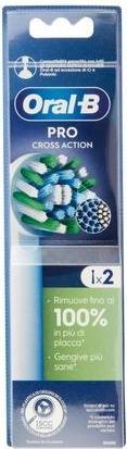 Produktbild Oral-B Pro Cross Action Ersatzbürstenköpfe für wiederaufladbare elektrische Zahnbürsten - 2er Pack (2 x)