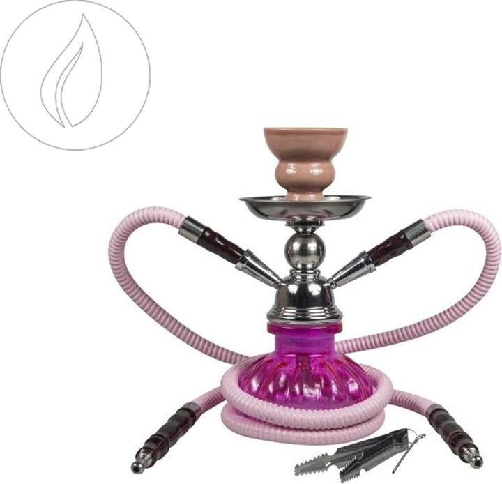 Produktbild Kulu Sahbi Shisha 24 cm Two Hoses Pink (24 cm)