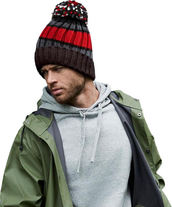 Actual product image Beechfield Hygge With Stripes Cap (One size)