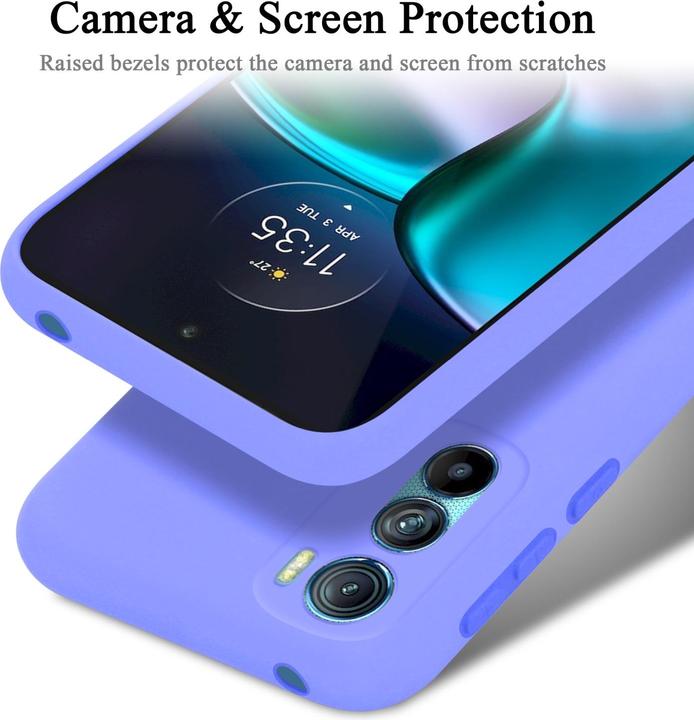 Productafbeelding Cadorabo TPU Liquid Silicone Case Cover voor Motorola EDGE 30 (Motorola Edge 30)