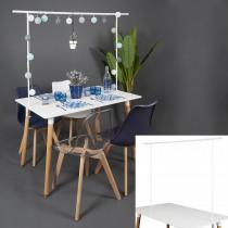 Image du produit Home Deco Factory barre deco de table ajustable int/ext blanc