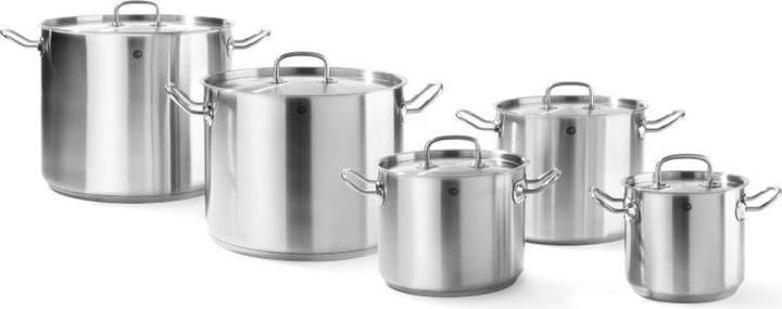 Image du produit Hendi Marmite à légumes avec couvercle 21 l 320x270 mm Kitchen Line (32 cm, Casserole, Acier inoxydable)