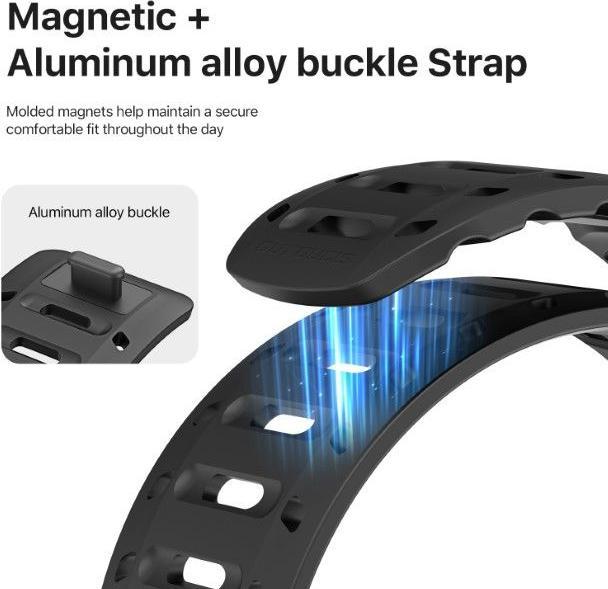 Actual product image Dux Ducis CS Armband (49 mm, 45 mm, 46 mm, 44 mm, 42 mm, Magnets, Silicone, Aluminium)