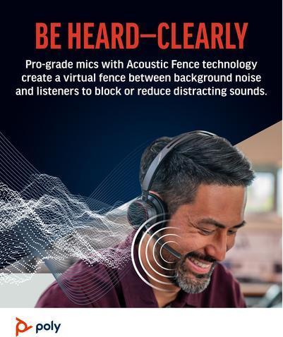 Actual product image Poly Voyager Focus 2 (Wireless, USB-C)