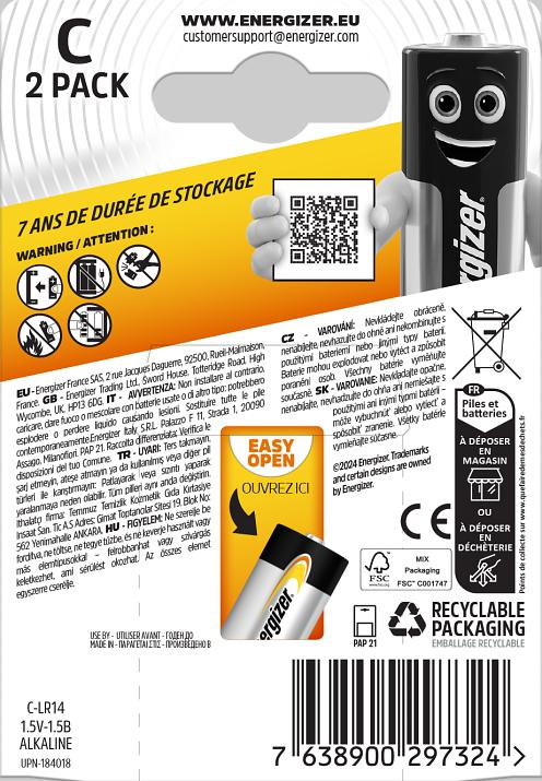 Produktbild Energizer Baby (C)-Batterie (2 Stk., C)