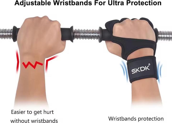 Actual product image Cbx Fitness-Handschuhe mit Handgelenkbandagen und Silikongel Grösse S (S)