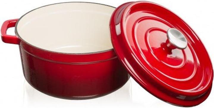 Produktbild Topf aus emailliertem Gusseisen Rot, 4,7 L (26 cm, Kochtopf, Gusseisen)