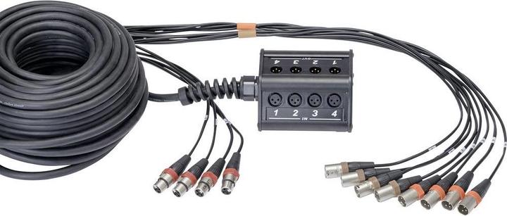 Actual product image Cordial Multicore cable 15 m CYB 8-4 C (15 m, XLR)