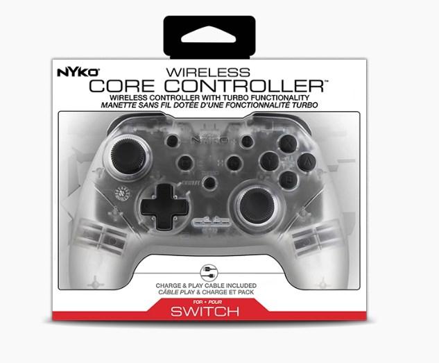 Actual product image Nyko Wireless Core Controller (Clear) (PC, Android, Switch)