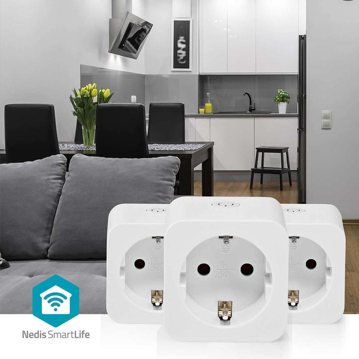 Image du produit Nedis SmartLife Smart Plug | Wi-Fi | Mesureur de puissance | 3680 W | Type F (CEE 7/7) | 0 - 55 °C | An