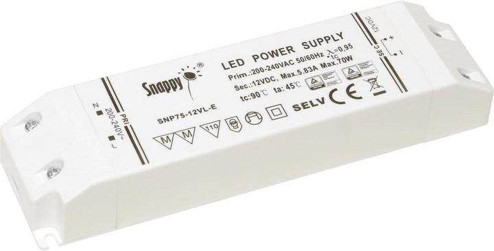 Immagine prodotto Dehner Elektronik Trasformatore per LED Snappy SNP75-12VL-E