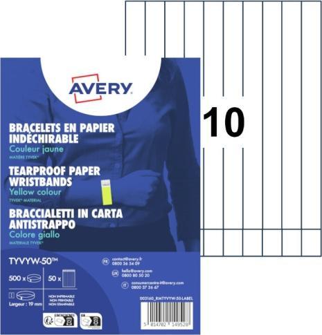 Avery Einlassbänder