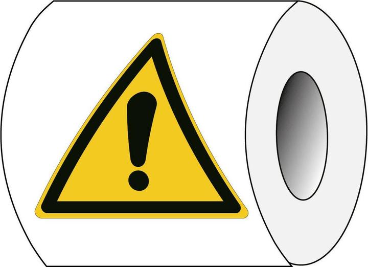 Actual product image Brady ISO 7010 PIC W001 B-7541 ISO safety labelling - Warning of a danger zone