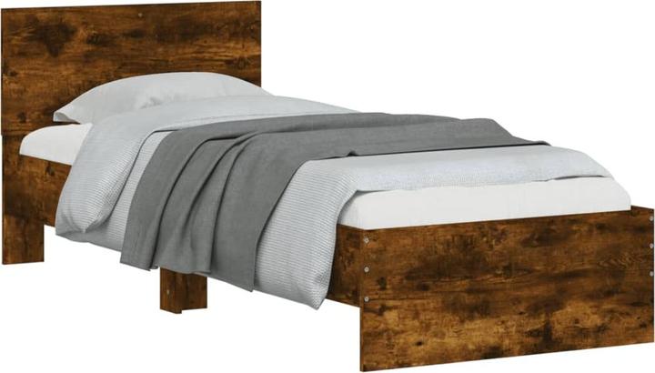 Produktbild VidaXL Bettgestell mit Kopfteil und LED-Beleuchtung (160 x 200 cm)