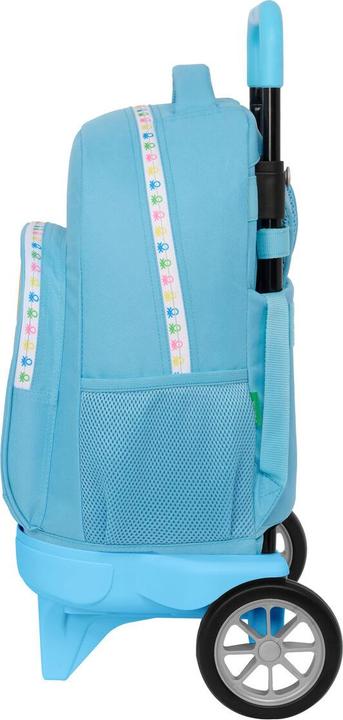 Produktbild Benetton Schulrucksack mit Rädern Spring Himmelsblau 33 X 45 X 22 cm
