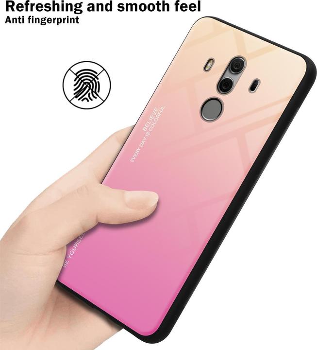 Image du produit Cadorabo Couverture en verre TPU 2 couleurs (Mate 10 Pro)
