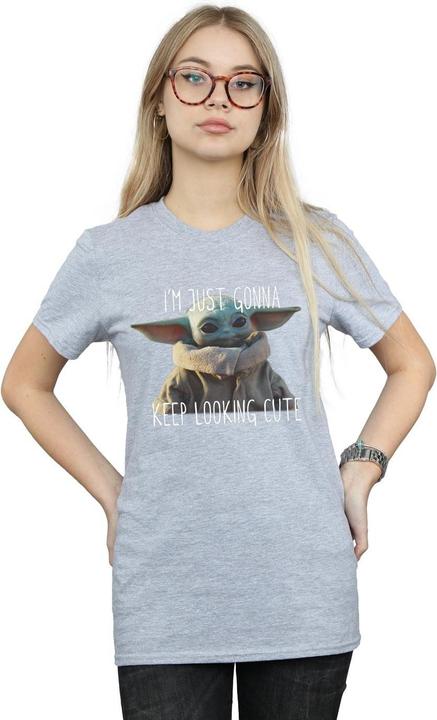 Immagine prodotto Star Wars The Mandalorian Keep Looking Cute Maglietta Ampia Donna (S)