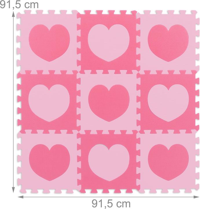 Immagine prodotto Relaxdays Tappeto puzzle (31,5 x 31,5 x 1 cm)