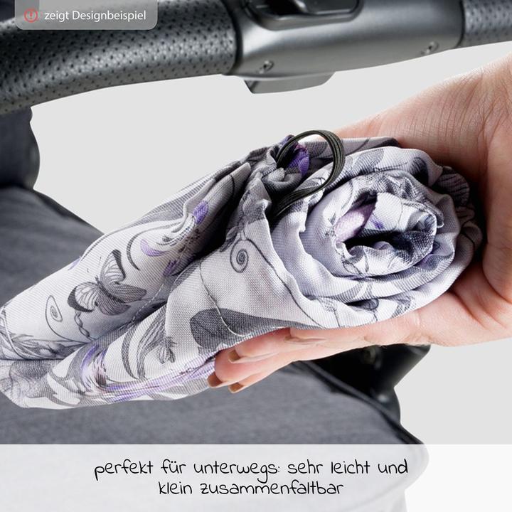 Actual product image Hauck Pushchair Sunshade Floral Grey