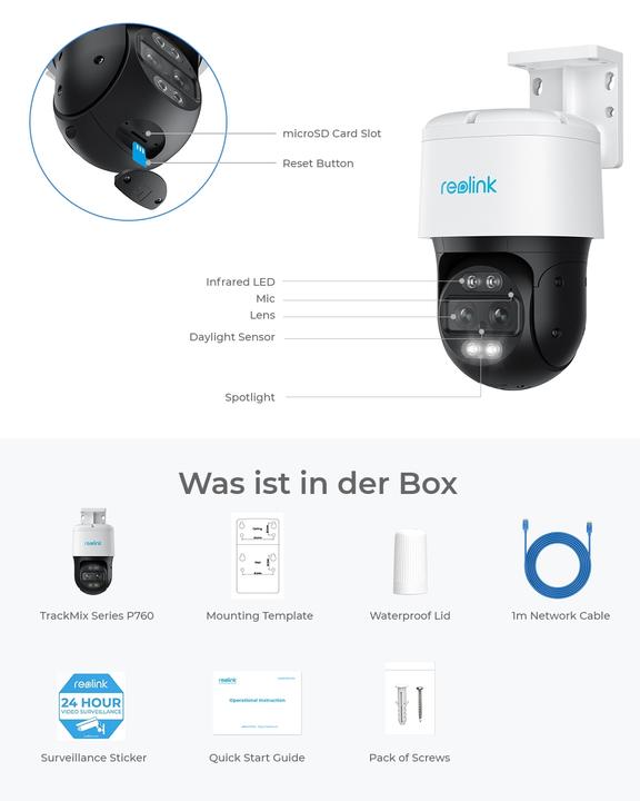 Actual product image Reolink TrackMix Series P760-4K 8MP (3840 x 2160 pixels)