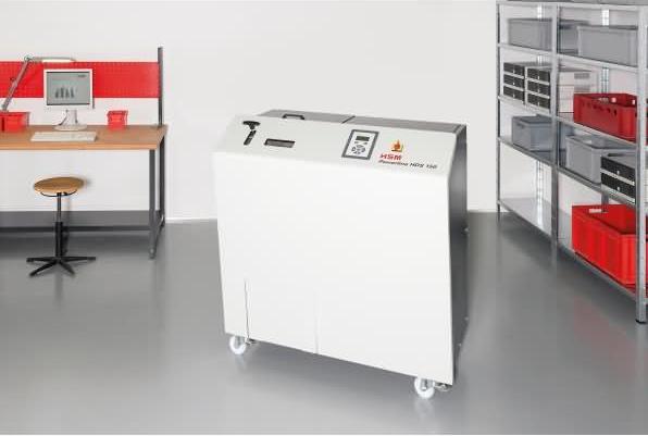 Produktbild HSM Powerline HDS 150 Festplattenvernichter, 1-stufig, Streifen: 40 mm (Streifenschnitt)